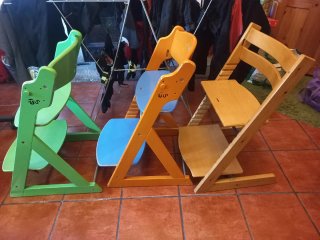 Sillas de bebé regulables (3 unidades)