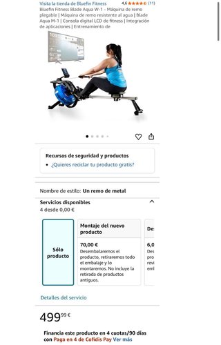 Máquina de remo Aqua Blade