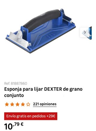 Esponja lijadora Dexter