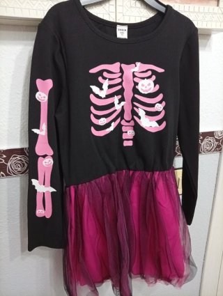 Disfraz Esqueleto Halloween Niña 7 años
