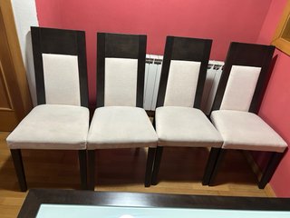 Mesa comedor extensible + 4 sillas