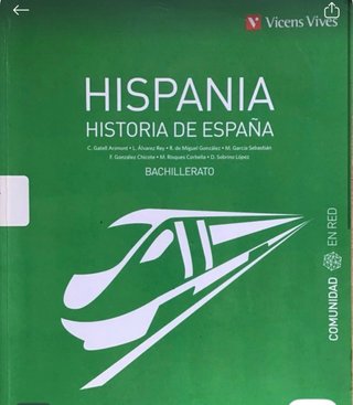 Hispania, historia de España 2 bachillerato