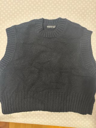 Chaleco de punto Stradivarius Talla Única Negro