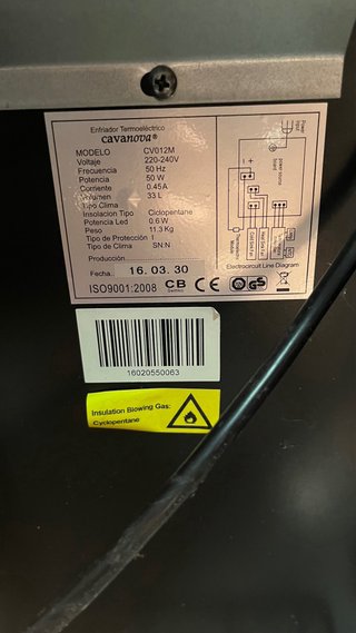 Nevera para vinos