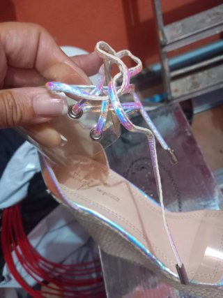 Sandalias de cuña mujer oro y plata