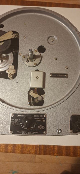 Garrard 301 Tocadiscos Gris/Plateado