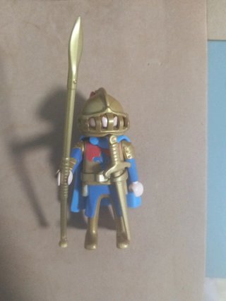 Playmobil Figura Caballero Dorado y Azul