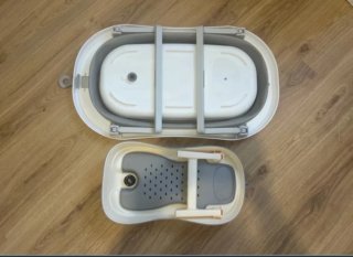 Bañera plegable bebé con asiento