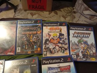 Lote 7 Giochi PS2: Naruto, Spiderman, Ben 10...