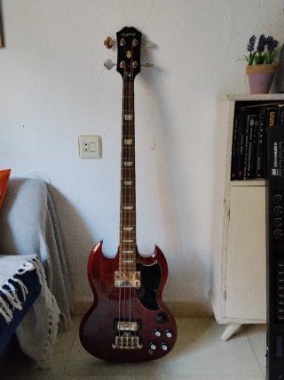 Bajo Epiphone SG EB-3 Rojo