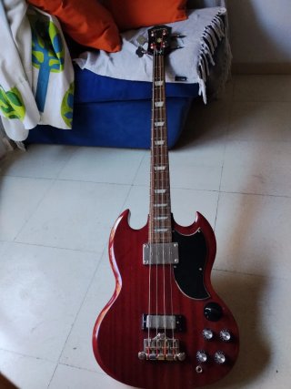 Bajo Epiphone SG EB-3 Rojo