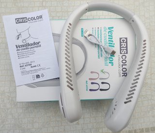 Ventilador Cuello Portátil Criscolor Blanco