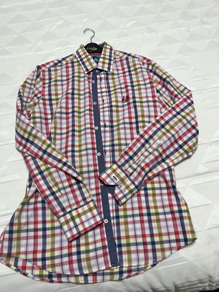 Camisa de cuadros multicolor