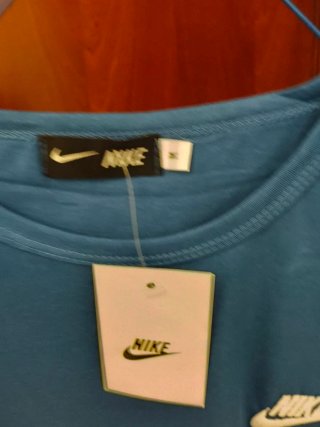 Camiseta Nike Azul Manga Corta Talla M