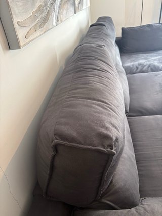 Sofá modular chaise longue gris