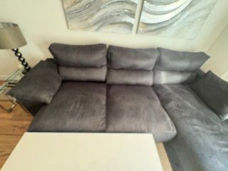 Sofá modular chaise longue gris