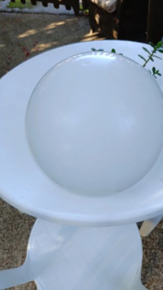Tulipa de plástico blanca