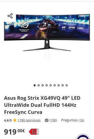 Monitor Gaming ASUS ROG Strix XG49VQ