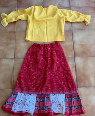 Camisa flamenca amarilla talla M