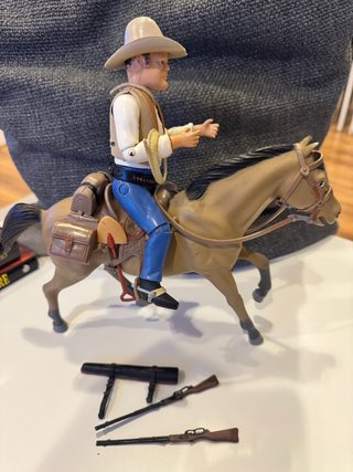 Action Figure Cowboy a Cavallo bonanza baravelli