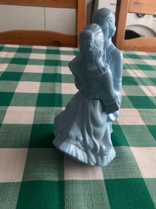 Bote Vintage Avon Pareja Bailando Azul