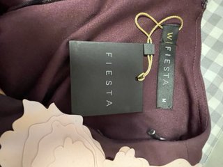 Vestido de fiesta morado y rosa talla M