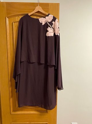 Vestido de fiesta morado y rosa talla M