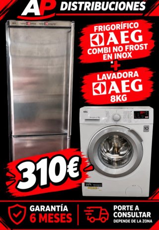 Frigorífico AEG Combi + LAVADORA aeg 8kg