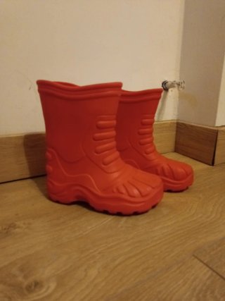 Botas de agua rojas talla 36