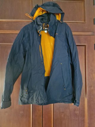 Chaqueta Quechua Hombre Talla L Negra Naranja