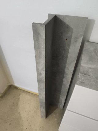 - Mueble de comedor gris y blanco estado 9 de 10