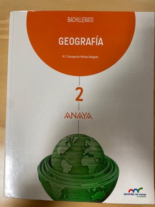 Geografía, 2 Bachillerato