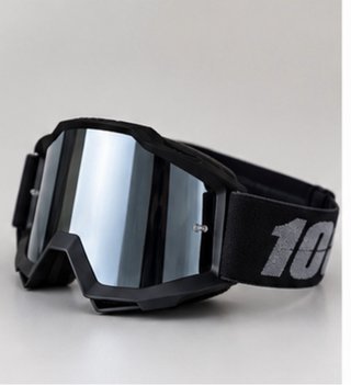 Gafas deportivas negras con lente espejo – Esquí,
