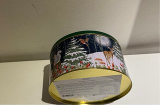 Scatola Latta Natale Foresta Invernale