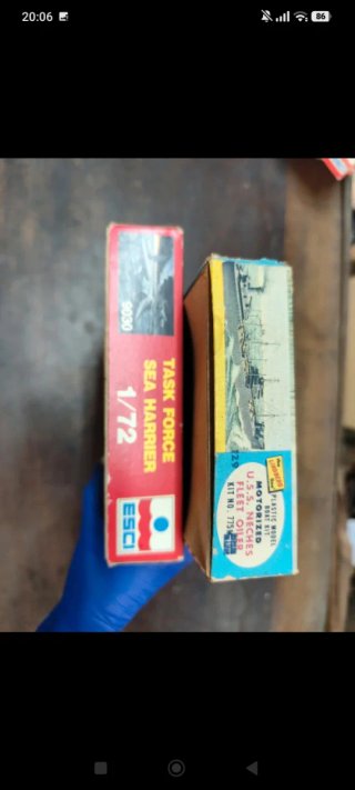 Cajas maquetas antiguas Sea Harrier FRS MK1
