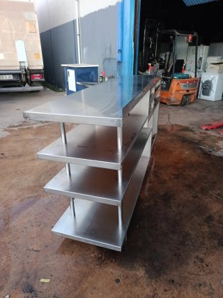 Mueble cafetero acero inoxidable