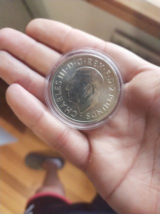 Moneda Plata Carlos III 2 Libras