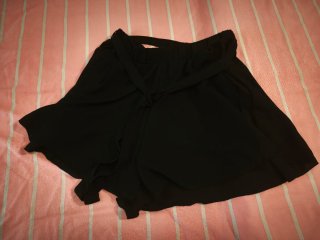 Falda pantalón negra talla única
