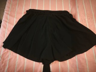 Falda pantalón negra talla única