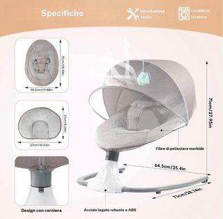 Hamaca eléctrica para bebé