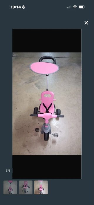 Triciclo Evolutivo Rosa