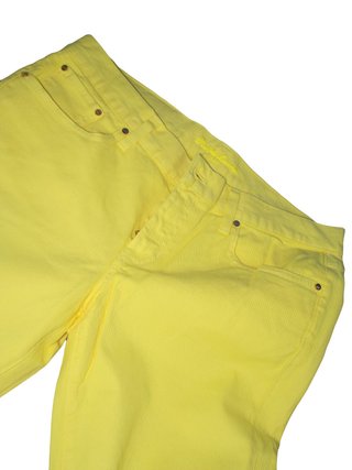 Ralph Lauren Jeans Flare Donna Xl Giallo Denim