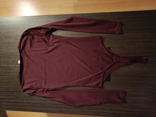 Body manga larga burdeos Amisu New Yorker talla S
