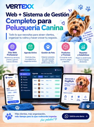 WEB PARA PELUQUERÍA CANINA