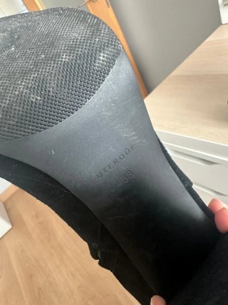 Botines Uterqüe Piel Tacón Plataforma