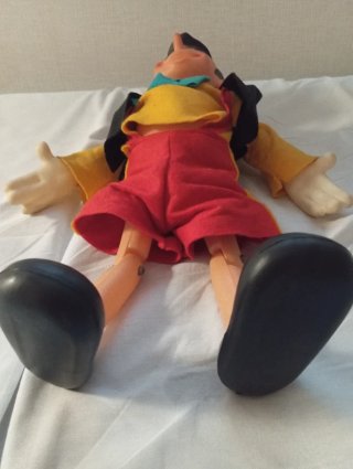 Figura Pinocho PVC Tipo Marionetaaños 70