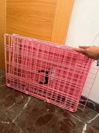 Jaula Perro Rosa 63x44x49 cm