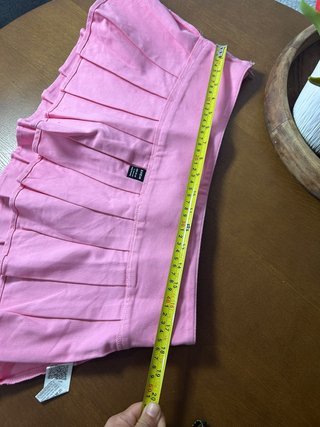 Falda SHEIN rosa plisada talla L (40/42)