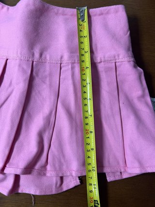 Falda SHEIN rosa plisada talla L (40/42)