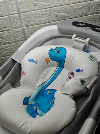 Bañera Plegable Bebé + Cojín Dinosaurio